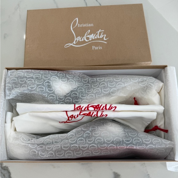 Christian Louboutin Loubi Cross Flat Sandals - Picture 7 of 8